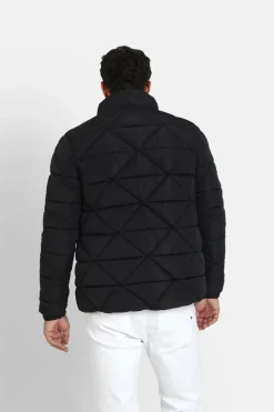 Doudoune Matelassee Triangle Noir