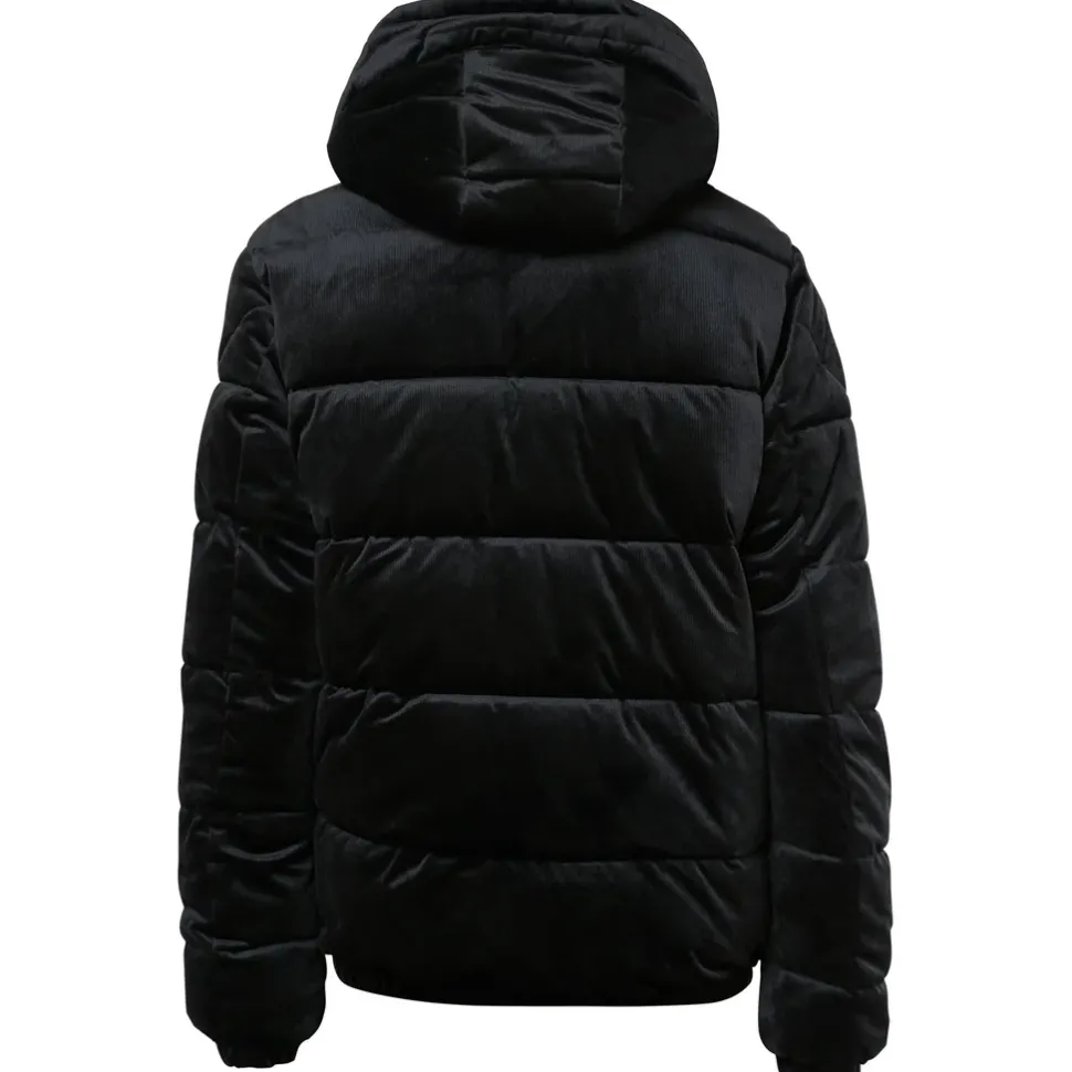 Doudoune Matelassee Velours Noir