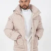 Doudoune Monogramme Matelassee Beige