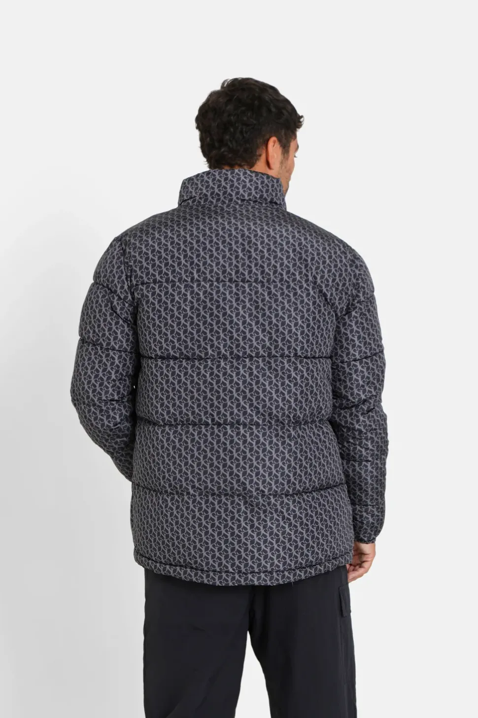 Doudoune Monogramme Matelassee Noir