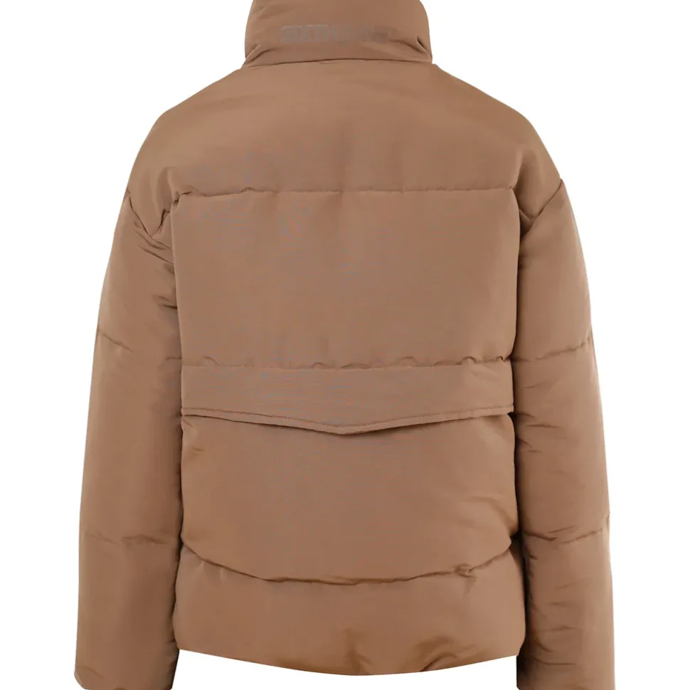 Doudoune Oversize Matelassee Marron