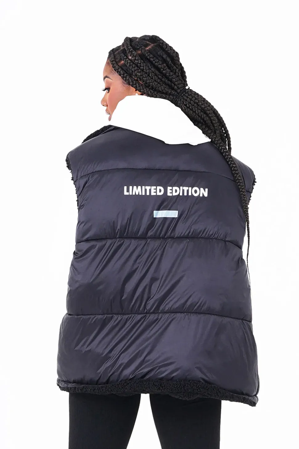 Doudoune Reversible Sans Manches Noir