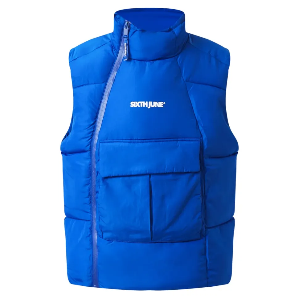 Doudoune Sans Manches Legere Tactique Bleu