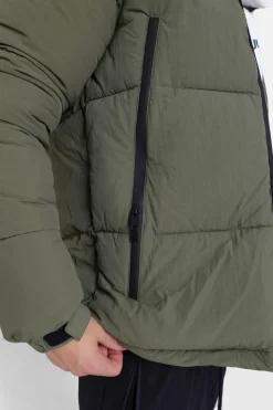Doudoune Zips Logo Vert