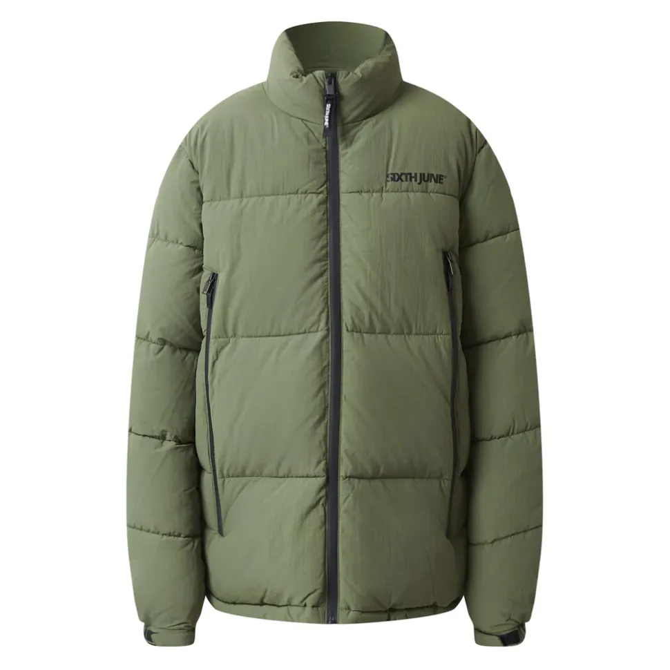 Doudoune Zips Logo Vert