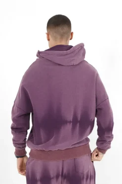 Gilet Delave Capuche Violet Fonce