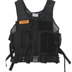 Gilet Tactique Poches Propaganda Noir