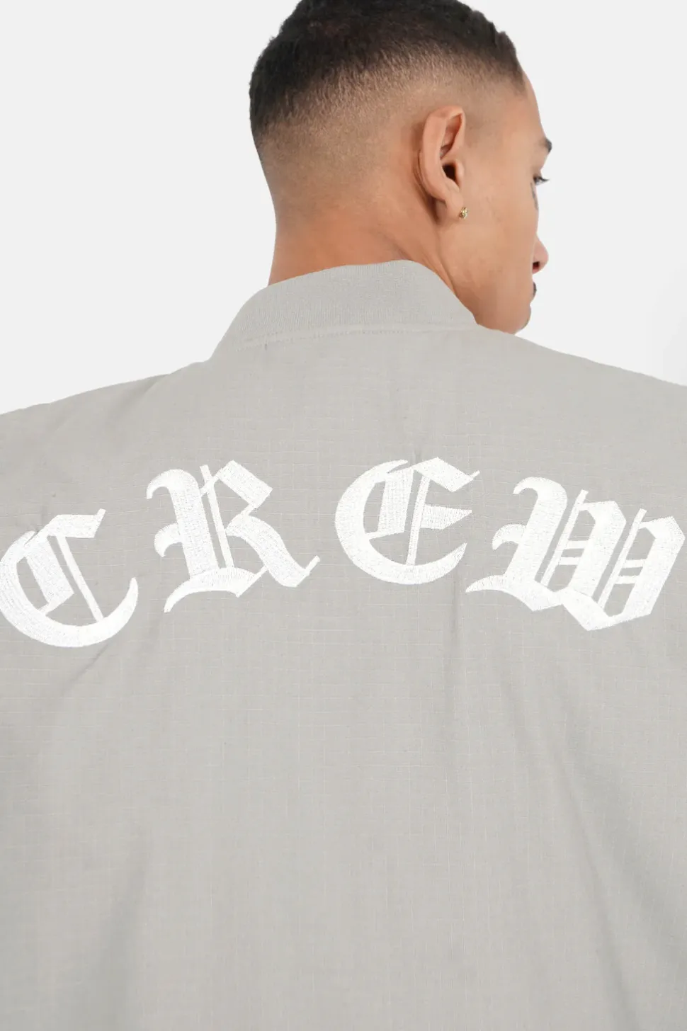 Gilet Zip Crew Gris Clair