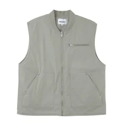 Gilet Zip Crew Gris Clair