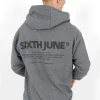Gilet Zippe Capuche Logo Gris Fonce