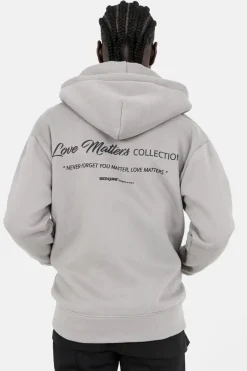 Gilet Zippe Love Matters Gris