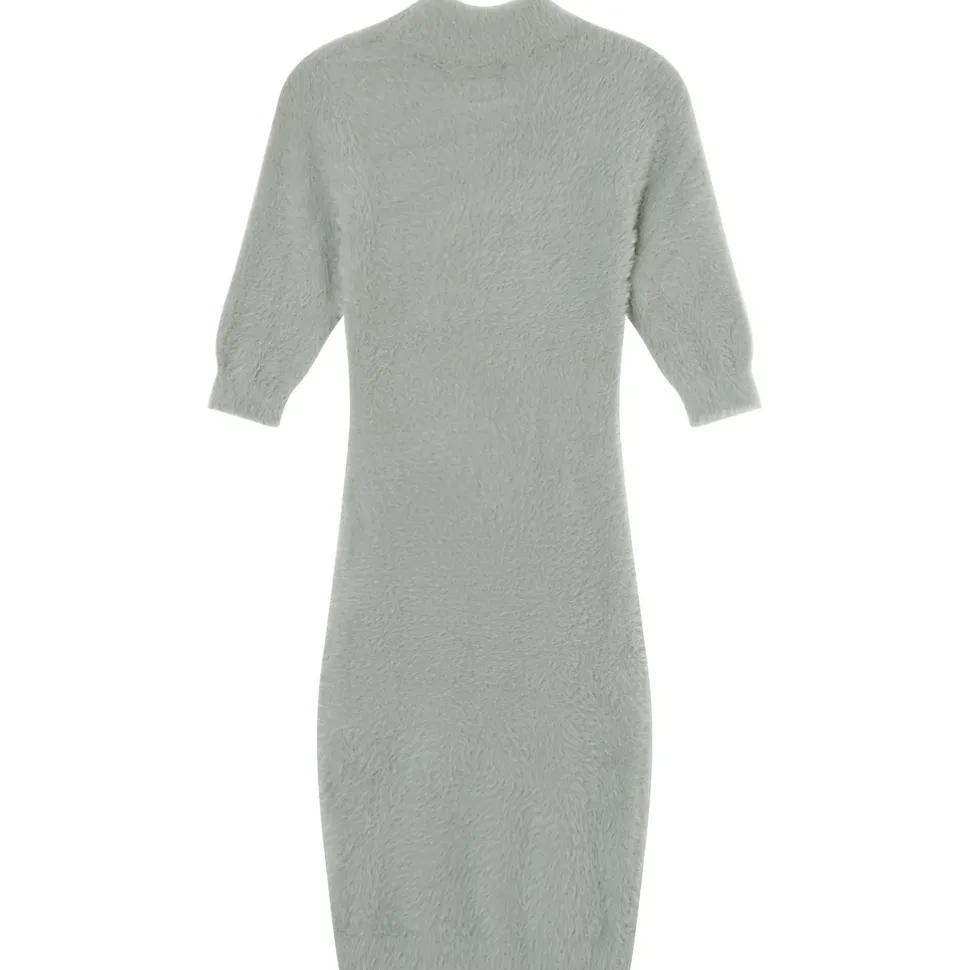 Helena Bu | Robe Duveteuse Vert Clair