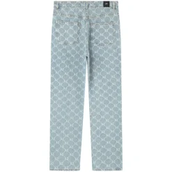 Jean Droit Monogramme Delave Bleu