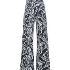 Jean Motif Zebre Large Noir