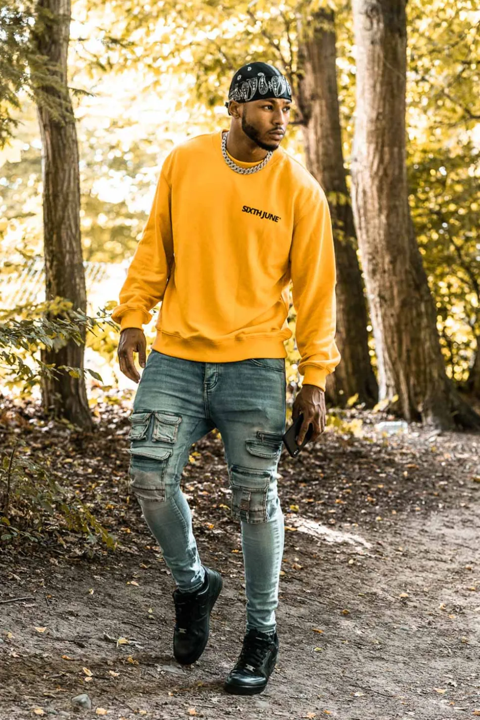 Jean Poches Tactique Zip Bleu
