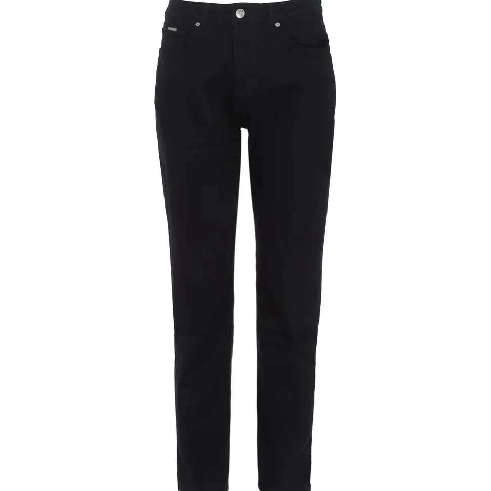 Jean Regular Uni Fentes Noir