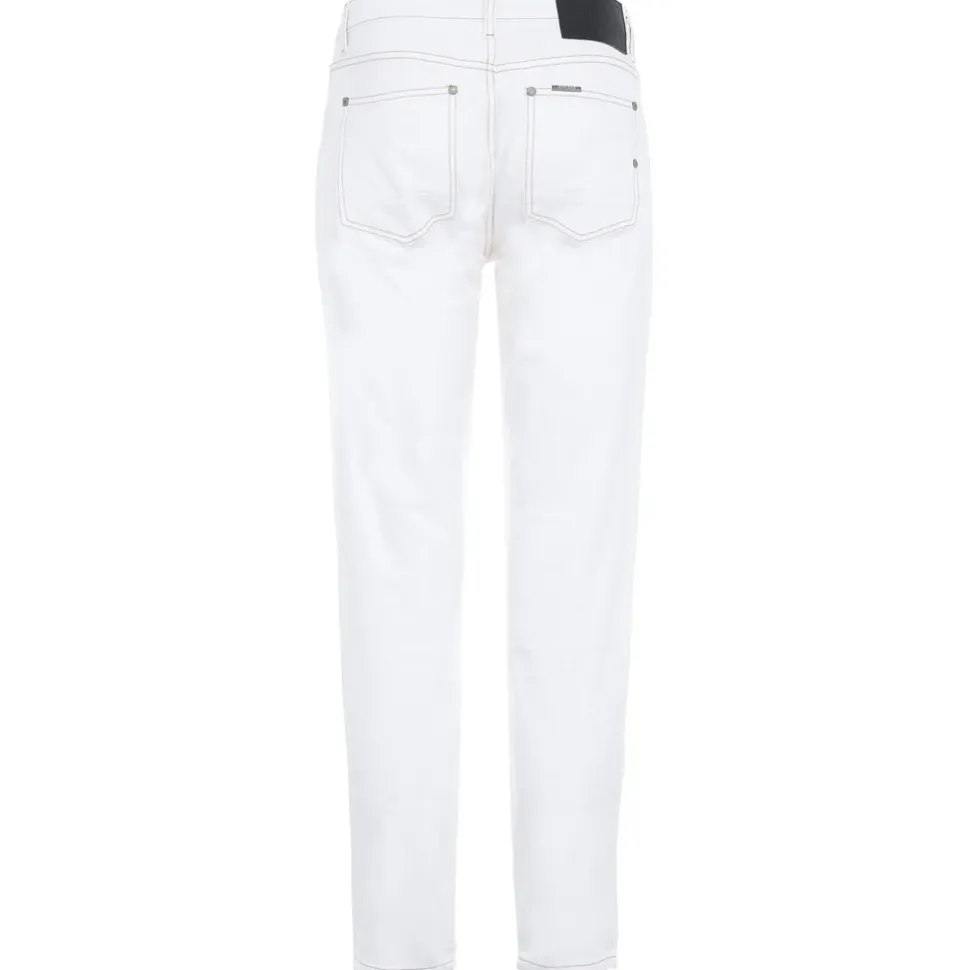 Jean Surpiqures Droit Blanc