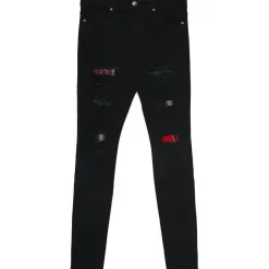 Jean Tartan Destroyed Noir
