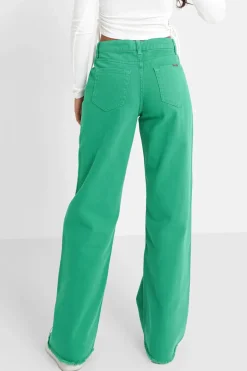Jean Uni Large Vert Fonce