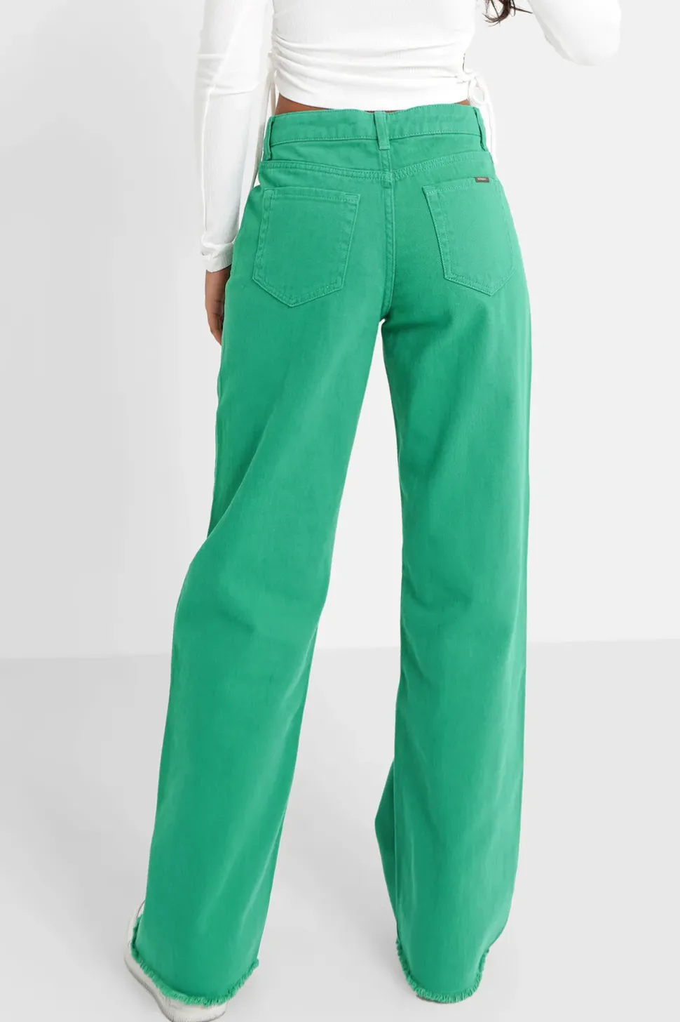 Jean Uni Large Vert Fonce