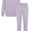 Jogging + Sweat Logo Brode Violet Clair