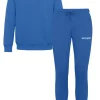 Jogging + Sweat Logo Brode Bleu Fonce