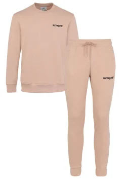 Jogging + Sweat Logo Brode Beige
