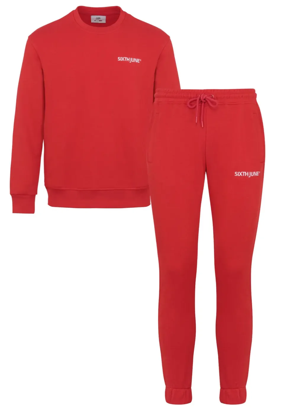 Jogging + Sweat Logo Brode Rouge