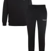 Jogging + Sweat Logo Brode Noir