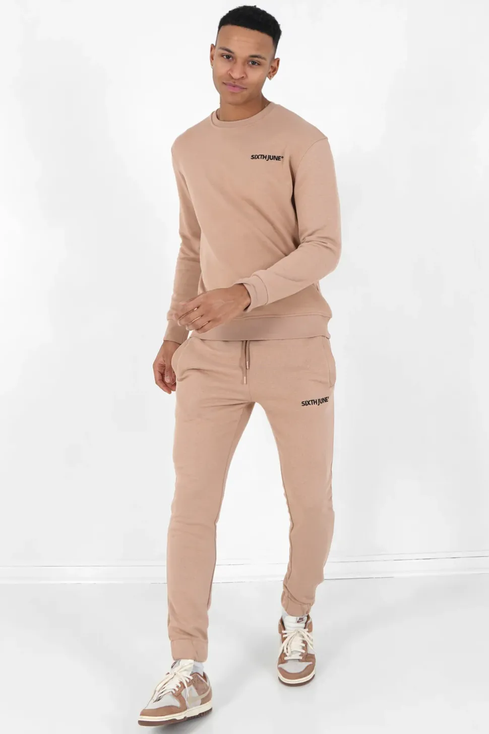 Jogging + Sweat Logo Brode Beige