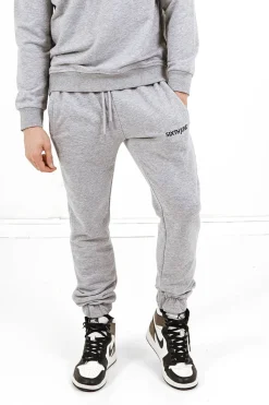 Jogging + Sweat Logo Brode Gris