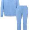 Jogging + Sweat Logo Gomme Bleu Clair