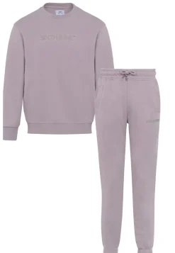 Jogging + Sweat Logo Gomme Marron Clair