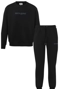 Jogging + Sweat Logo Gomme Noir
