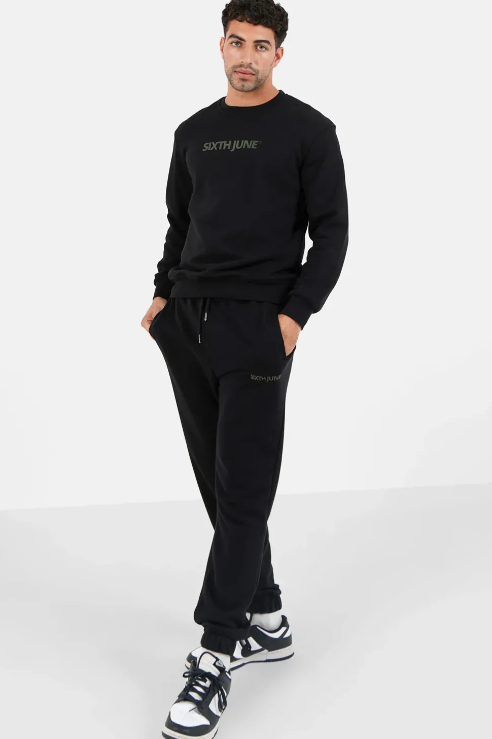 Jogging + Sweat Logo Gomme Noir