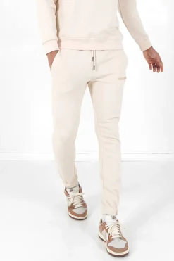 Jogging + Sweat Logo Gomme Beige Clair