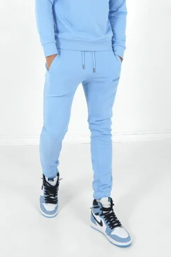 Jogging + Sweat Logo Gomme Bleu Clair