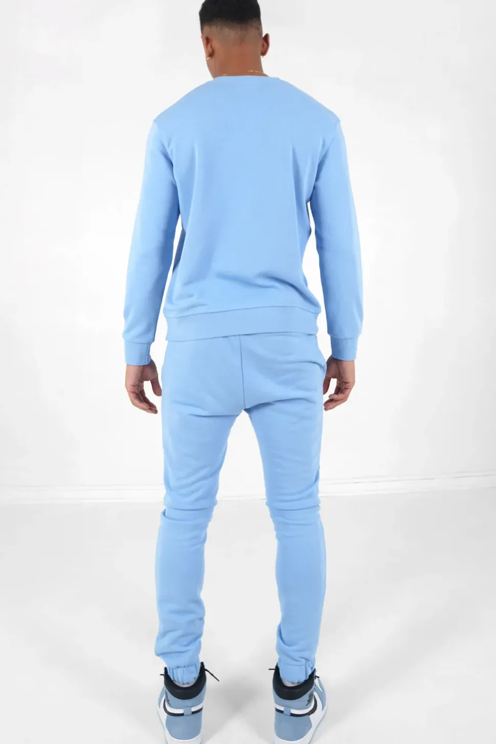 Jogging + Sweat Logo Gomme Bleu Clair