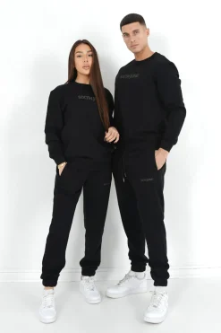 Jogging + Sweat Logo Gomme Noir