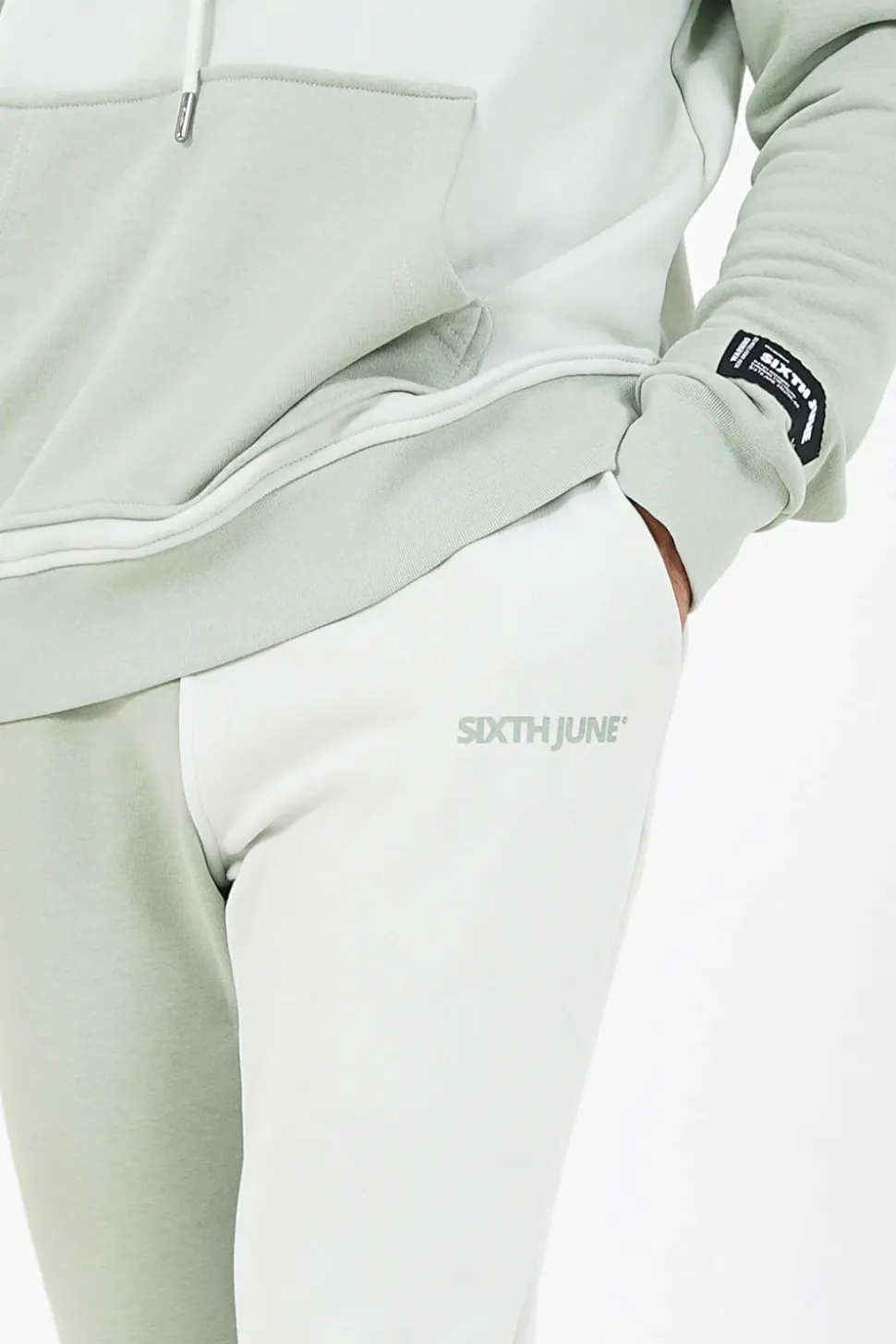 Jogging Bicolore Logo Vert Clair