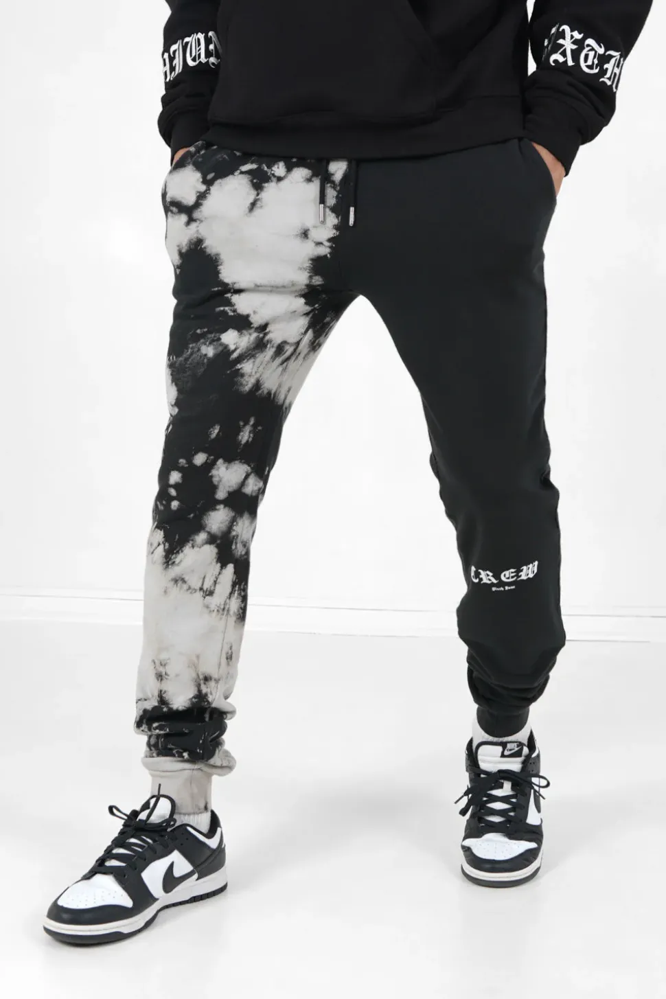Jogging Bicolore Tie Dye Noir