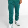 Jogging Broderie Retro Vert Fonce