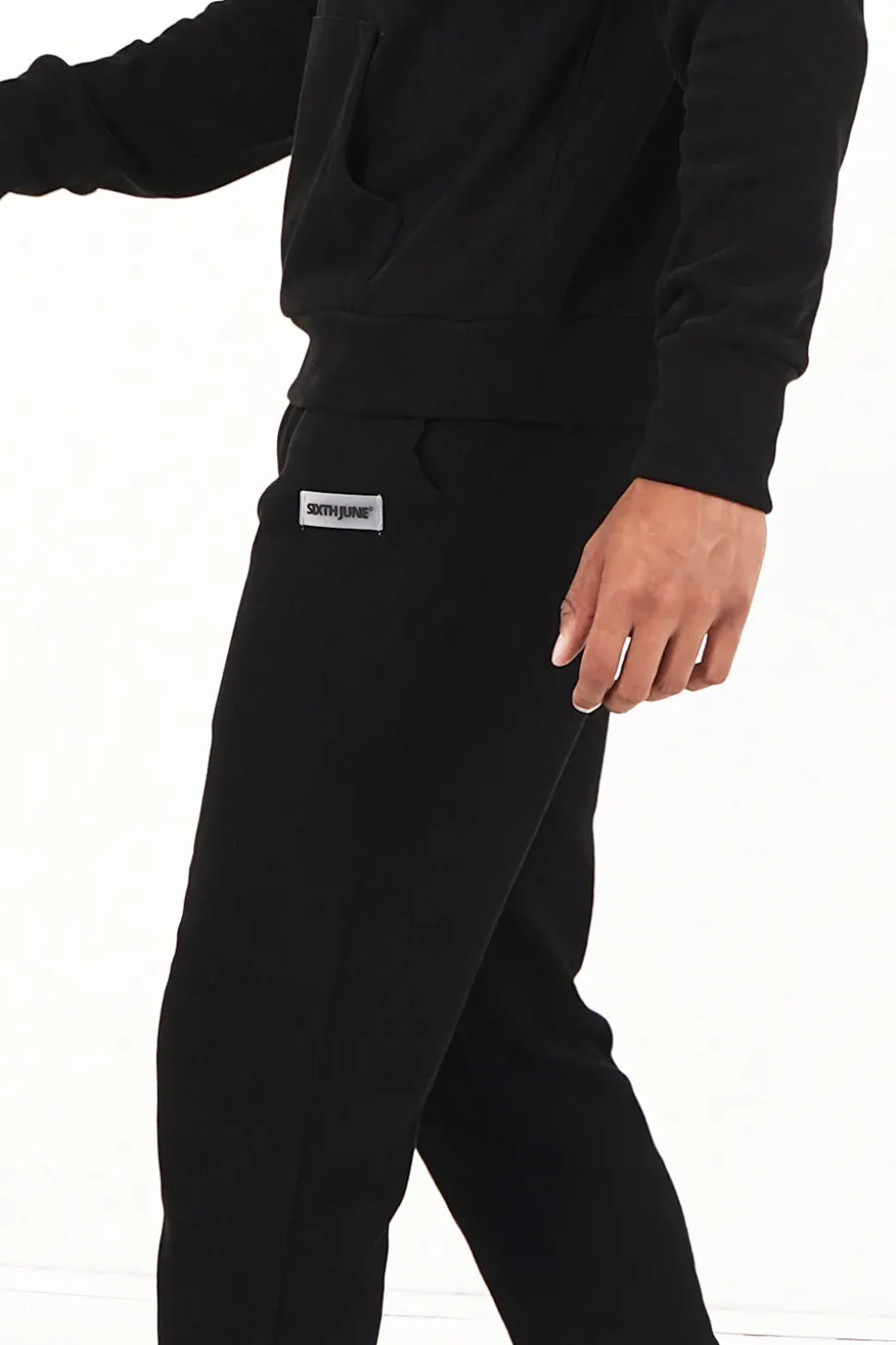 Jogging Cotele Cordon Noir
