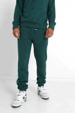 Jogging Cotele Cordon Vert Fonce