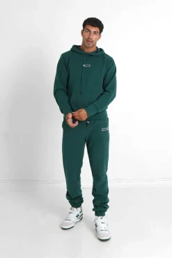 Jogging Cotele Cordon Vert Fonce