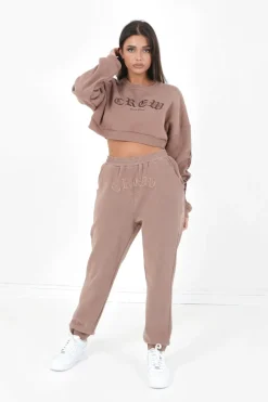 Jogging Crew Gothique Beige Fonce