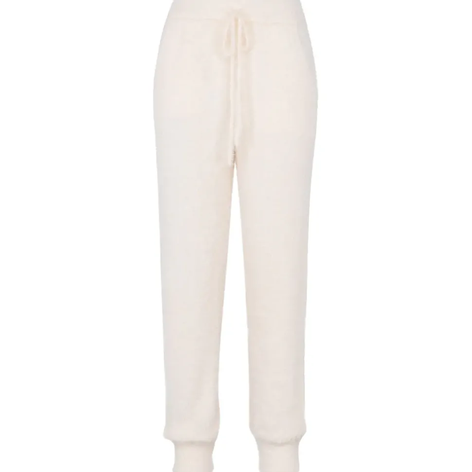 Jogging Duveteux Blanc Casse