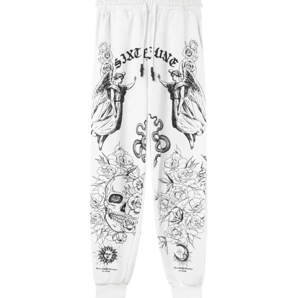 Jogging Imprime Tarot Blanc