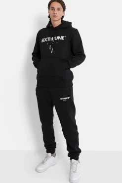Jogging Molletonne Logo Brode Noir