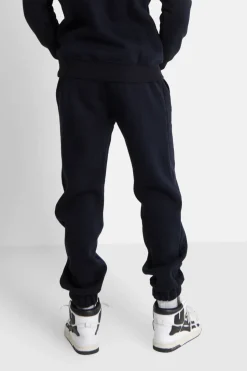 Jogging Molletonne Logo Brode Bleu Fonce